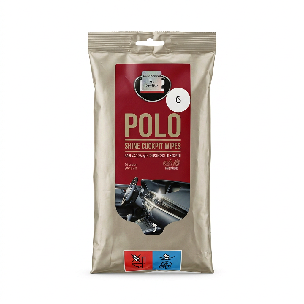 Rengöringsservetter för interiör Polo Shine "Forest Fruits"